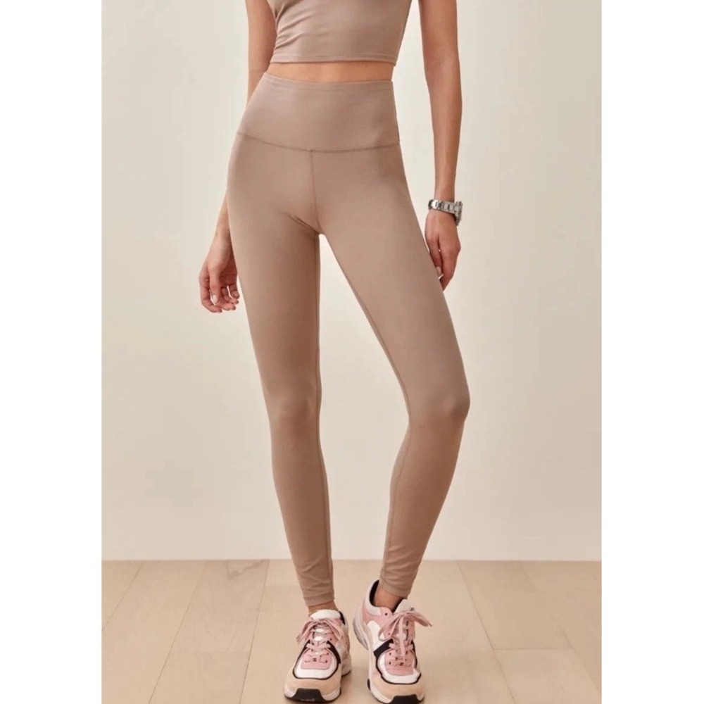 Reformation‎ eco stretch leggings high waisted womens size XL Clay NWT